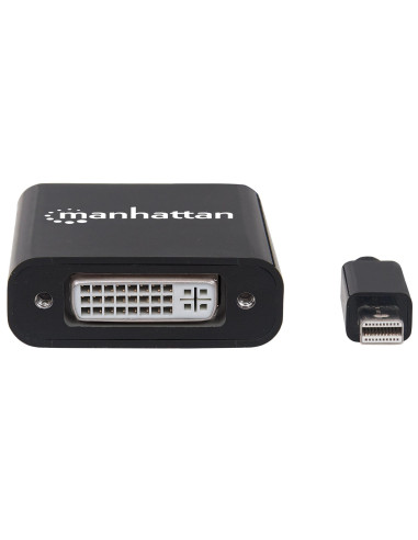 Convertitore Attivo MiniDP M a DVI F 15cm 4K Nero