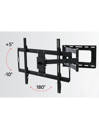 Supporto a Muro Slim per TV LED LCD 32-70'' Nero