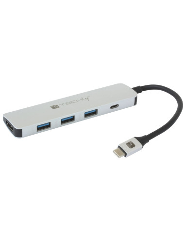 Hub USB-C&trade SuperSpeed 3 Porte USB3.2 con HDMI 4K e PD