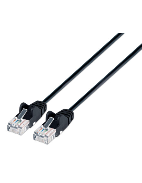 Cavo patch di rete Cat6 UTP Slim  1 m Nero