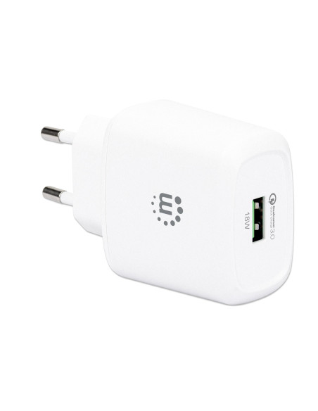 Caricatore USB da Muro QC3.0 18W Quick Charge&trade Bianco