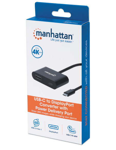 Adattatore Convertitore USB-C&trade M a DisplayPort F con Power Delivery