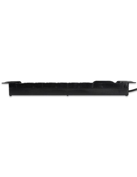 Multipresa 6 Posti da Rack 19'' Cavo 3 metri Spina Schuko Angolata 1U