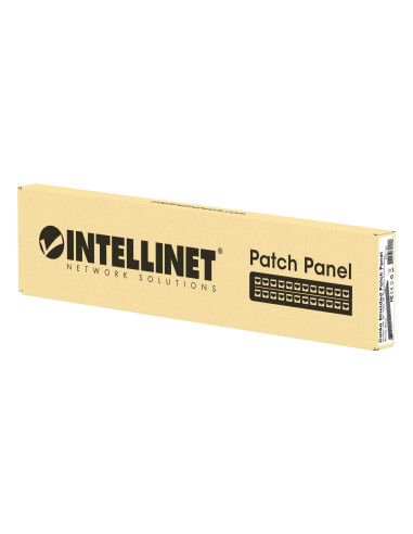 Pannello Patch 24 Posti 19'' 0.5U Cat6a Schermato Nero