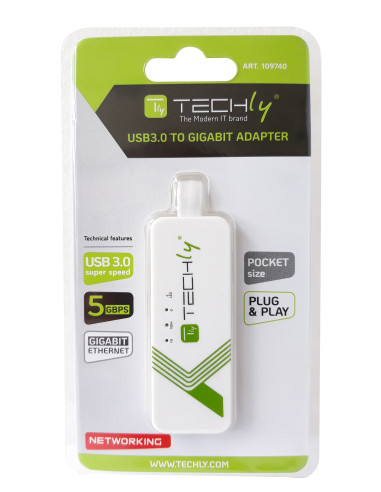 Adattatore Convertitore USB 3.0 Ethernet Gigabit RJ45 Lan