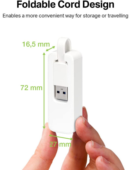 Adattatore Convertitore USB 3.0 Ethernet Gigabit RJ45 Lan