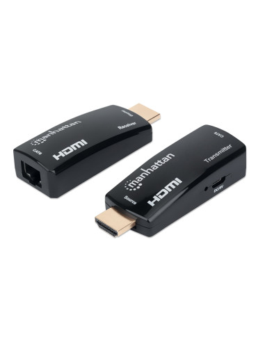 Extender HDMI Over Ethernet 1080p Compatto Nero