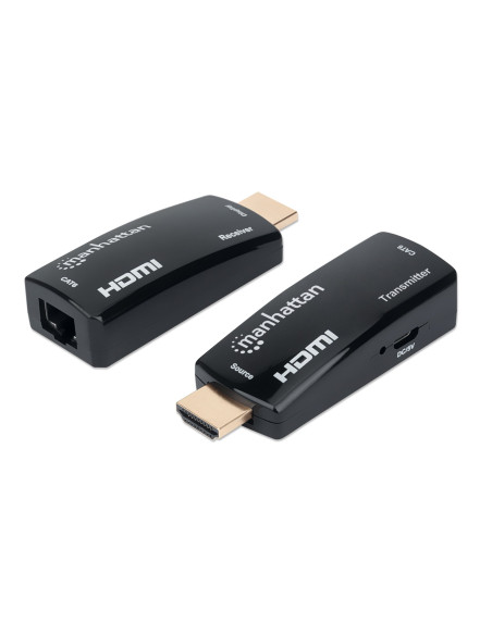 Extender HDMI Over Ethernet 1080p Compatto Nero