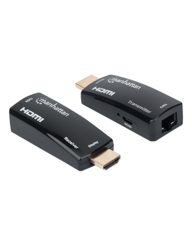 Extender HDMI Over Ethernet 1080p Compatto Nero