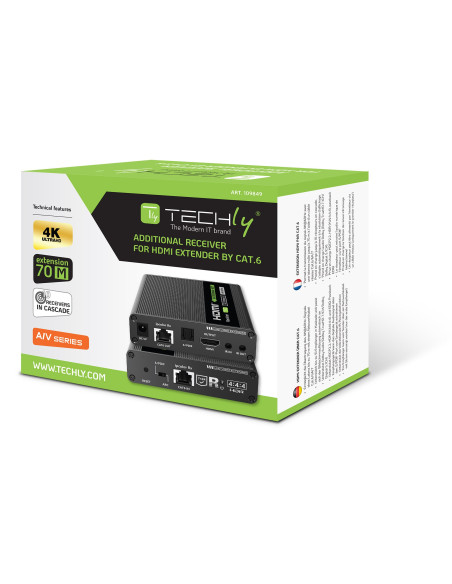Ricevitore Extender HDMI 4K fino a 70m su Cavo Cat.6/6A/7