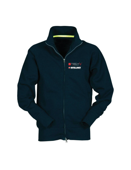 Felpa da uomo Nera taglia XL con loghi Techly Professional e Intellinet