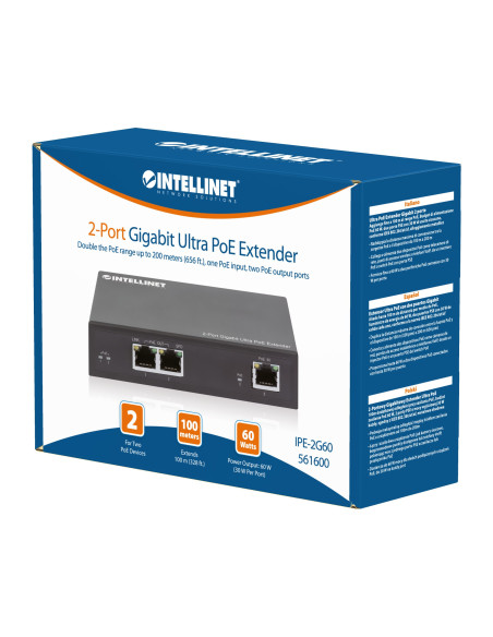 Ultra PoE Extender Gigabit 2 porte