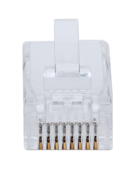 Confezione 100 Plug Modulari RJ45 Passante Cat6 FastCrimp UTP