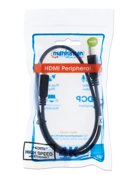 Cavo HDMI High Speed With Ethernet Piatto 1m nero