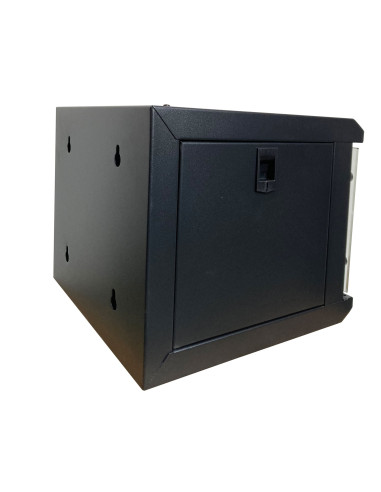 Armadio Rack 10'' a Muro 4 Unit&agrave Pannelli Asportabili Nero