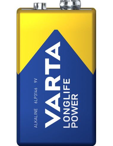 Blister 1 Batteria 9V Longlife Power Alcalina 6LP3146