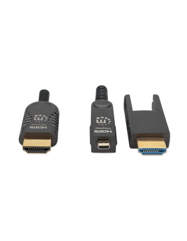 Cavo HDMI&trade Attivo in Fibra Ottica con Connettore Staccabile 100m