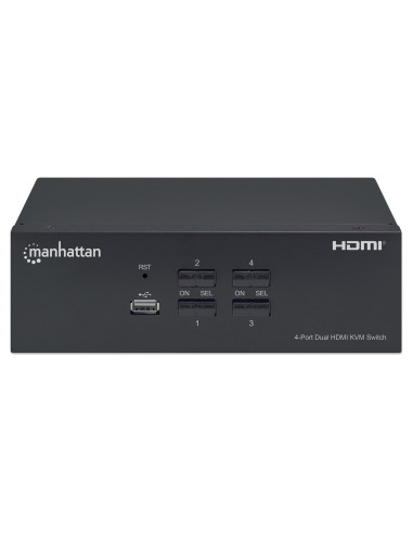 Switch KVM HDMI 4 porte Doppio monitor