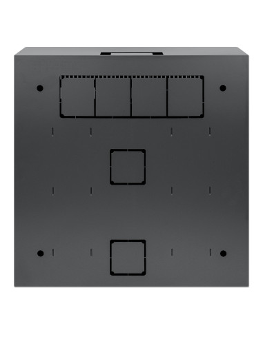 Armadio 19'' a muro a basso profilo con montanti orizzontali 4U e verticali 2U