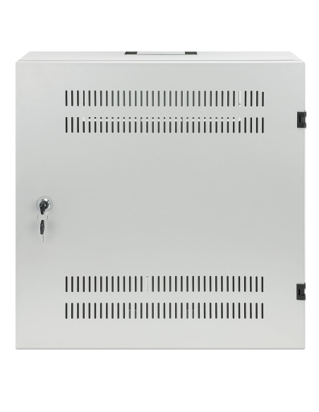 Armadio 19'' a muro a basso profilo con montanti orizzontali 4U e verticali 2U