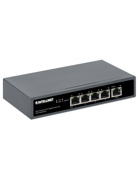 Switch Gigabit a 5 Porte con Alimentazione PoE Passante
