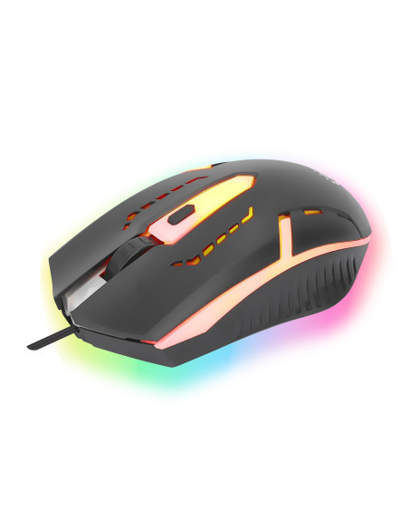 Mouse Ottico USB Gaming 1500 Dpi Retroilluminazione LED RGB