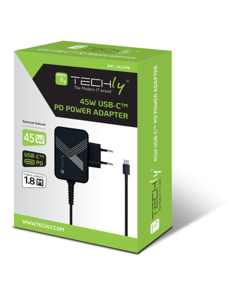 Alimentatore per Smartphone e Notebook USB-C&trade Power Delivery PD3.0 45W