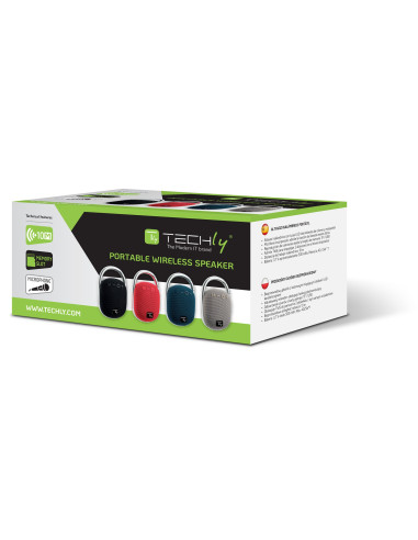 Mini Altoparlante Wireless BT V5.3 Speaker Luce LED Vivavoce TF USB Nero