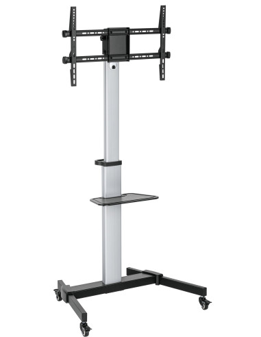 Supporto a Pavimento con Mensola Trolley TV LCD/LED 37-86''