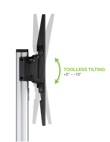 Supporto a Pavimento con Mensola Trolley TV LCD/LED 37-86''