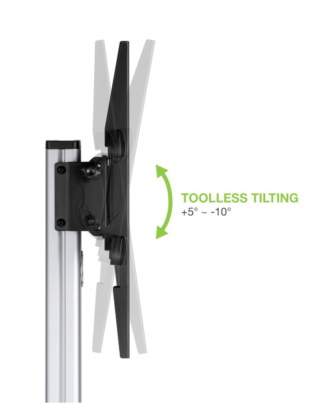 Supporto a Pavimento con Mensola Trolley TV LCD/LED 37-86''