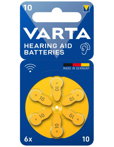 Batterie a Bottone per Apparecchi Acustici V10 6pz