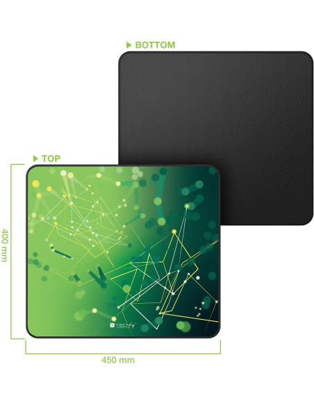 Tappetino Gaming Antiscivolo XL 450 x 400 mm Verde