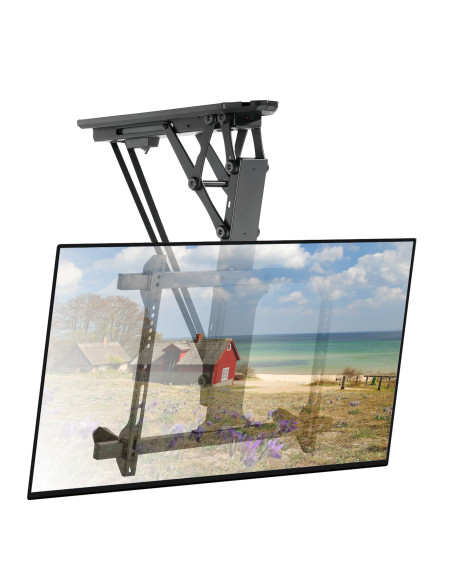 Supporto TV Motorizzato da Soffitto Inclinabile Integrazione Smart Home per TV da 32 a 70''