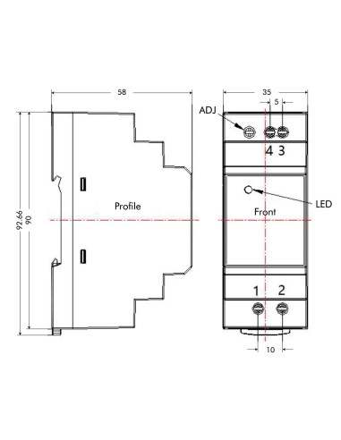Alimentatore su Guida DIN 24V 1