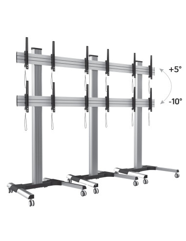Supporto a Pavimento per 6 TV LCD/LED 22-55'' per Video Wall