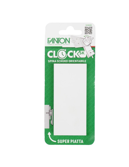 Spina Schuko 16A 2P+T Salvaspazio Super Sottile Smontabile Angolata Nero