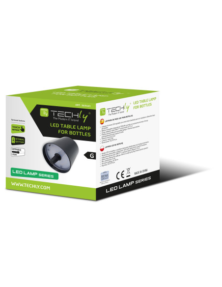 Lampada LED Paralume per Bottiglie Dimmerabile Batteria Ricaricabile Alimentazione USB-C&trade