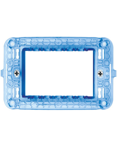 Supporto con Viti S44 per Scatole Rettangolari 3 Moduli