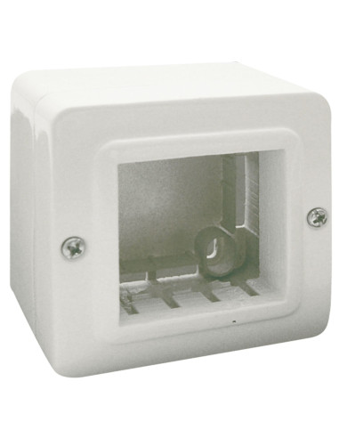 Contenitore Autoportante Minicanali IP40 S44 2 Moduli Bianco