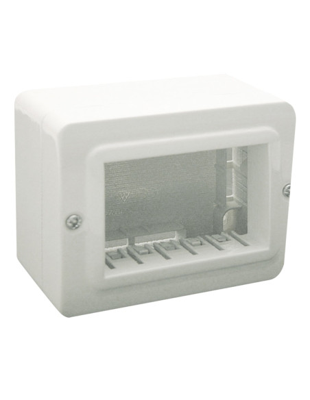 Contenitore Autoportante Minicanali IP40 S44 3 Moduli Bianco