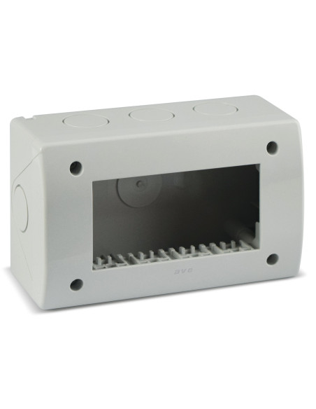 Contenitore Autoportante IP40 S44 per Minicanali 4 Moduli Bianco