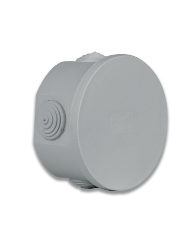 Scatola Rotonda IP44 di Derivazione da Parete con Passacavi