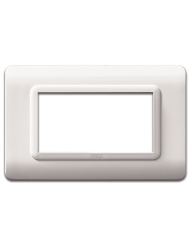 Placca Tecnopolimero S44 4 Moduli Bianco