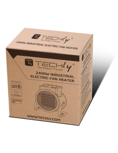 Riscaldatore Ceramico Industriale 2400W con Regolazione Angolo di Soffiaggio Verticale
