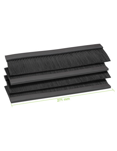 Quattro Spazzole Ingresso Cavi per Armadio Rack 271 mm