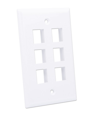 Placca Porta Frutti 6 Posti Mod.503 Bianco