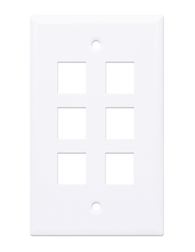 Placca Porta Frutti 6 Posti Mod.503 Bianco