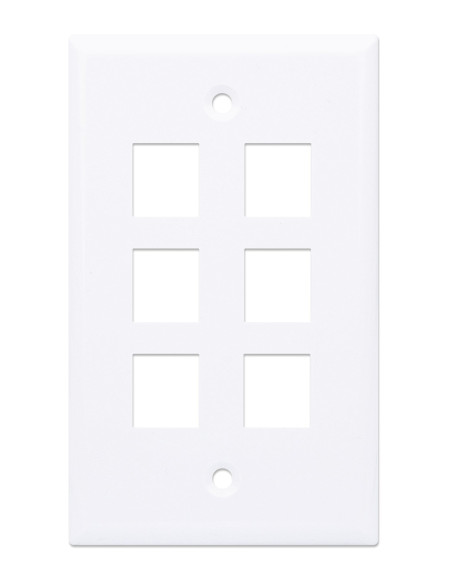 Placca Porta Frutti 6 Posti Mod.503 Bianco