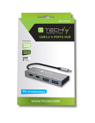 Hub USB3.2 2 Porte USB-A e 2 Porte USB-C&trade